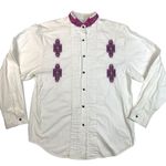 Wrangler Vintage  Women's‎ Western White Southwest Tuxedo Shirt Size Medium/Large Photo 0