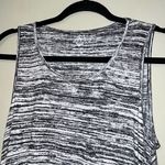 NY&C women’s size medium tank shark bite hem split sides black and white design Photo 1