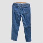 L.L.Bean Signature Flannel Lined Jeans EUC Buffalo Plaid Red Black Size 14 EUC Photo 1