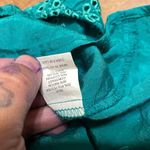 Figueroa and Flower Teal Boho Lace Peasant Blouse Size XL Photo 4
