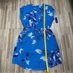 Apt. 9  Vibrant Blue Short Sleeve Floral Dress with Tie Waist, Size Large NWT Photo 13