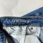 American Eagle Blue Stretch Denim Super High Rise Distressed Flare Jeans 12R Photo 3