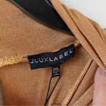 JLUXLABEL ‎ Kara Mock Neck Bodycon Midi Dress Gold Tan 2XL Photo 4