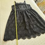 Talbots  Plus Black Lace Fit & Flare Square Neck Dress Sz 18W 18 Wide Photo 2