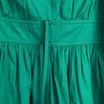 J.Crew  Green Smocked Tie Front A-Line Dress size 10 Photo 2