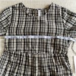 RVCA Gingham Cottagecore Midi Dress M NWT 100%‎ Cotton Tie Photo 8