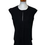 J.Crew Cap Sleeve Top Black Size 6 Photo 0
