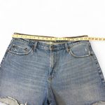 Abercrombie & Fitch The Dad Jean Shorts High Rise 33/16 Distressed Curve Denim Photo 1
