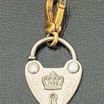 Juicy Couture Retired RARE 2-tone “LOVE ME” Lock Collectible Bracelet Charm Photo 1