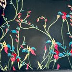 Calvin Klein  Black Floral Embroidered Handbag Photo 3