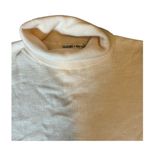 Charmed Hearts  cream turtleneck with sheer sleeves Photo 3