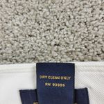 Brooks Brothers 346 Womens Stretch Pants 12 White Wide Leg Flat Front Textured Photo 11