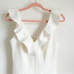 Likely  Harlow Sleeveless White Ruffle Flounce Mini Dress 4 Photo 5