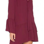 Amanda Uprichard Holland Dress Ladies Size Large Burgundy Photo 0