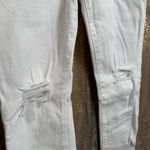 Abercrombie & Fitch Harper Super Skinny White Distressed Jeans 6 Short Photo 2