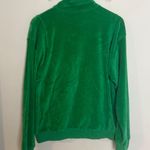Suzie Kondi NWT - Unisex Zip Jacket Velour Jelly Bean Green Track Full Zip Photo 6