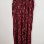 Market & Spruce Burgundy Jumpsuit NWT Size Small Sleeveless Jumpsuit Floral Photo 5
