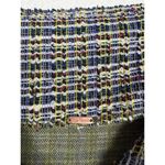 Free People  Maxx Mini Shift Dress Blue Tweed Button Front 70s Boho Photo 4