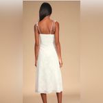 NWT Lulu's White Floral Jacquard Bustier Tie Photo 1