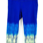Athleta  size Small blue green yellow capri 3/4 athletic leggings‎ Photo 0