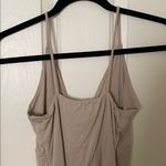 Final Touch  Toupe Brown Tan V Neck Tank Top Layering Spaghetti Strap Photo 3
