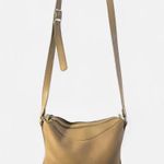 Vintage Carlino crossbody bucker hobo sling shoulder tote hand bag purse beige Tan Photo 2