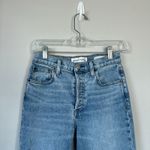 Aritzia DENIM FORUM The Arlo High Rise Straight Long Jeans Size 28L Light Wash Photo 4