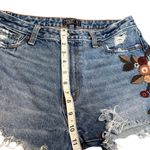 Abercrombie & Fitch Annie High Rise Shorts 28 6R Floral Embroidered Distressed Photo 5