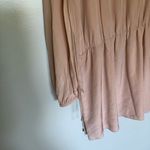 Amanda Uprichard  Gibson Dress Cold Shoulder Lace Up Bisque New Small Photo 3