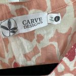 Carve Designs Carve Design NWT Sheer Floral Raw Hem V Neck Dylan Tank 100% Organic Cotton L Photo 7