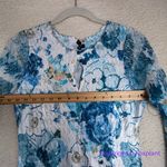 New! Komarov Long Bell Sleeve Charmeuse & Chiffon A Photo 6