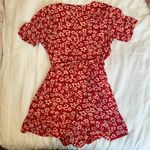 Madewell Wrap-Front Romper (red mini daisy) Photo 3