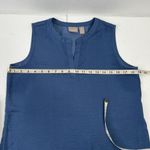 Chico's Chico’s Size 0 US S 4 Sleeveless Top Layered Hem Split V-Neck Crepe Shell Layer Photo 14