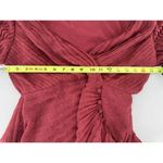 ASOS  Maxi Dress Size US 6 Red Chiffon Party Formal Metallic Pleated Wrap…​ Photo 8