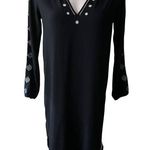 Velvet By Graham And Spencer Embroidered V-Neck Shirt Dress, Sz XS Photo 0