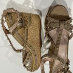 Vince Camuto Spiked, Tan, Patent Leather, Wedge Heels - Size 7.5 Photo 1