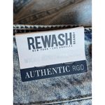 REWASH BNWT  Micro Mini Skirt Authentic Demin Two Button Zipper Photo 4