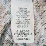 JODIFL  Tan and Gray Oversized Poncho Shirt Size Large Plaid Oversized Top Photo 6