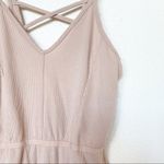 Cynthia Rowley Nude Rose Cross Back Ribbed Bodysuit Size XS Photo 3