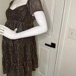 Draper James Elegant Brown Shimmer short Dress. #101 Photo 8