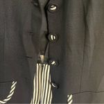 J.S.J. Petites Black And White Stripe Romper Size 7/8‎ Photo 3