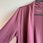 Soft Surroundings Cardigan Mauve Dusty Rose Pink Open Front Waterfall Sz M EUC Photo 2