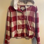 American Eagle Red And White  Flannel Photo 0