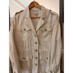 Loft  White Utility Jacket Size Small Photo 4