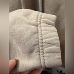 Adidas  Originals Trefoil Cropped Hoodie sweatshirt in a beige/tan color Photo 11