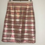 Anthropologie Sunday in Brooklyn Gold Sequin Striped Pencil Skirt Size S Photo 4