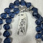 Anne Klein Blue and Silver Beaded Necklace Set Photo 1