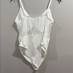 SheIn White Bodysuit with Rhinestone Accents Photo 4
