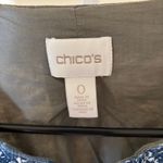  NWOT Women's Embellished Open Blazer Jacket Blue Multi S (Chico's 0) Photo 1