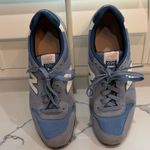 New Balance  696 blue suede & nylon athletic shoes Photo 3